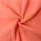 Coral Orange Cotton Solid Double Gauze Woven Fabric By the Yard